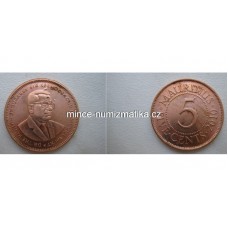 5 Cents 2010 RL - Mauritius